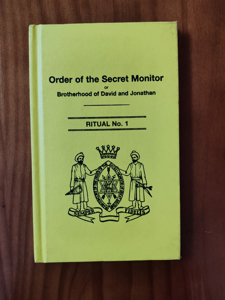 Order of the Secret Monitor or Brotherhood of David and Jonathan  Ritual 1