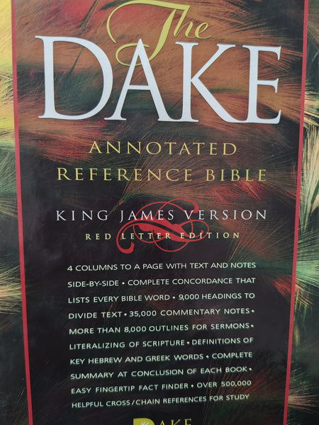 The Dake Annotated Bible King James Version, Genuine Leather, Red Letter Edition