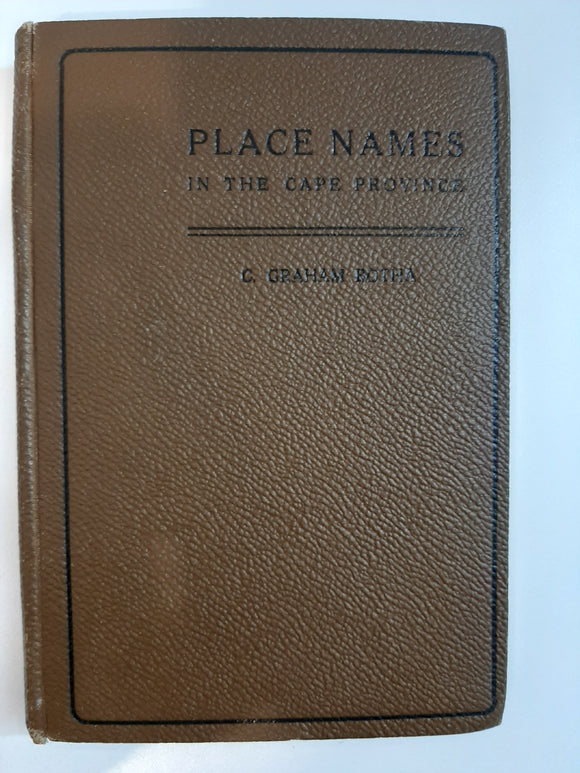 Place Names in the Cape Province by Colin Graham Botha