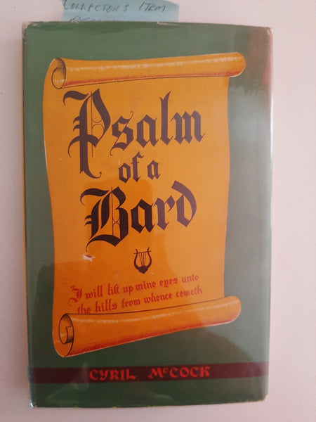 Psalm Of A Bard By Cyril McCock