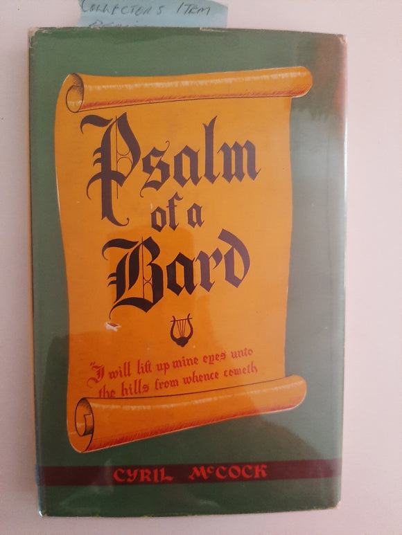 Psalm Of A Bard By Cyril McCock