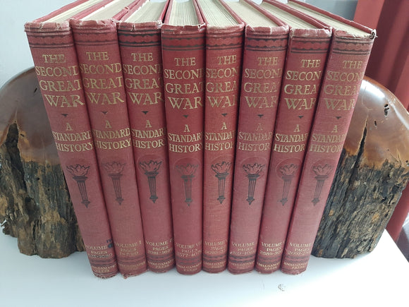 The Second Great War: A Standard History By Sir John Hammerton and Maj General Sir Charles Gwynn8 Volumes