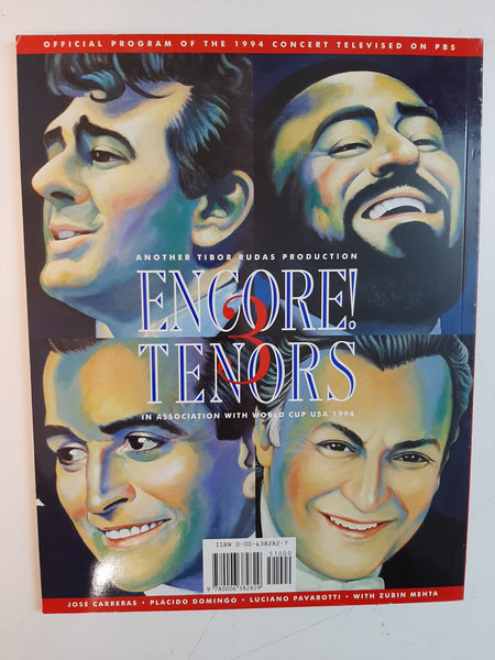Encore! 3 Tenors (English, French, Italian, Latin and Spanish Edition) By Tibor Rudas
